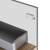 Купити Тумба підвісна Qtap Robin 800х580х500 GRAPHITE/WHITISH OAK QT1374TPВ8002NGWO , QT1374TPВ8002NGWO / SD00050536 , в категории Шафи під умивальник , от бренда Qtap  Інтернет-магазин сантехніки ✓ Кращі ціни на ринку ✓ Величезний вибір ✓ Гарантія ✓ Захо