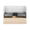 Купити Тумба підвісна Qtap Robin 800х580х500 WHITE/WHITISH OAK QT1374TPВ8001NWWO , QT1374TPВ8001NWWO / SD00050537 , в категории Шафи під умивальник , от бренда Qtap  Інтернет-магазин сантехніки ✓ Кращі ціни на ринку ✓ Величезний вибір ✓ Гарантія ✓ Заходьт