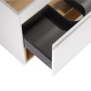 Купити Тумба підвісна Qtap Robin 800х580х500 WHITE/WHITISH OAK QT1374TPВ8001NWWO , QT1374TPВ8001NWWO / SD00050537 , в категории Шафи під умивальник , от бренда Qtap  Інтернет-магазин сантехніки ✓ Кращі ціни на ринку ✓ Величезний вибір ✓ Гарантія ✓ Заходьт