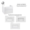 Купить Тумба подвесная Qtap Scorpio 800х585х500 WHITE QT1474TPВ801NW , QT1474TPВ801NW / SD00050538 , в категории Шкафы под умывальник , от бренда Qtap  Интернет-магазин сантехники ✓ Лучшие цены на рынке ✓ Огромный выбор ✓ Гарантия ✓ Заходите!