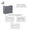 Купити Тумба підлогова  Qtap Scorpio 800х825х500 GRAPHITE QT1473TNВ802NG , QT1473TNВ802NG / SD00050541 , в категории Шафи під умивальник , от бренда Qtap  Інтернет-магазин сантехніки ✓ Кращі ціни на ринку ✓ Величезний вибір ✓ Гарантія ✓ Заходьте!