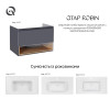 Купити Тумба підвісна Qtap Robin 900х580х500 GRAPHITE/WHITISH OAK QT1374TPВ9002NGWO , QT1374TPВ9002NGWO / SD00050545 , в категории Шафи під умивальник , от бренда Qtap  Інтернет-магазин сантехніки ✓ Кращі ціни на ринку ✓ Величезний вибір ✓ Гарантія ✓ Захо