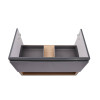 Купити Тумба підвісна Qtap Robin 900х580х500 GRAPHITE/WHITISH OAK QT1374TPВ9002NGWO , QT1374TPВ9002NGWO / SD00050545 , в категории Шафи під умивальник , от бренда Qtap  Інтернет-магазин сантехніки ✓ Кращі ціни на ринку ✓ Величезний вибір ✓ Гарантія ✓ Захо