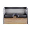 Купити Тумба підвісна Qtap Robin 900х580х500 GRAPHITE/WHITISH OAK QT1374TPВ9002NGWO , QT1374TPВ9002NGWO / SD00050545 , в категории Шафи під умивальник , от бренда Qtap  Інтернет-магазин сантехніки ✓ Кращі ціни на ринку ✓ Величезний вибір ✓ Гарантія ✓ Захо