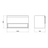 Купити Тумба підвісна Qtap Robin 1000х580х500 GRAPHITE/WHITISH OAK QT1374TPВ1002NGWO , QT1374TPВ1002NGWO / SD00050547 , в категории Шафи під умивальник , от бренда Qtap  Інтернет-магазин сантехніки ✓ Кращі ціни на ринку ✓ Величезний вибір ✓ Гарантія ✓ Зах