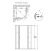Купить Фиксированное стекло Lidz Wieza SC80x80.SAT.MID.L Душевая кабина полукруглая, для среднего поддона, высота 175 см, стекло Linie 4 мм, без поддона. ,  / SD00050561 , в категории Комплектующие к душевым кабинам , от бренда Lidz  Интернет-магазин сант