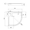 Купить Душевой поддон Kapielka ST90x90x14 низкий, полукруглый, диаметр слива 52 мм Lidz , LKAST909014 / SD00050723 , в категории Душевые поддоны , от бренда Lidz  Интернет-магазин сантехники ✓ Лучшие цены на рынке ✓ Огромный выбор ✓ Гарантия ✓ Заходите!