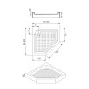 Купити Lidz Душовий піддон DOZORCA SC90x90.LOW, низький, п'ятикутний, акриловий + ніжки, діаметр зливу 50 мм , DOZORCASC90X90LOW / SD00050740 , в категории  , от бренда Lidz  Інтернет-магазин сантехніки ✓ Кращі ціни на ринку ✓ Величезний вибір ✓ Гарантія 