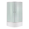 Купить Душевая кабина Latwa SC90x90.SAT.HIGH.FR полукруглая, стекло Frost 4 мм + Душевой поддон KAPIELKA ST90x90x41, с панелью Lidz , LLSC9090SATHIGHFR2SET / SD00050783 , в категории Душевые кабины , от бренда Lidz  Интернет-магазин сантехники ✓ Лучшие це