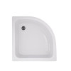 Купити Душова кабіна Latwa SC80x80.SAT.MID.GR полукругла, скло тон. 4 мм + Душовий піддон KAPIELKA ST80x80x26, з панеллю Lidz , LLSC8080SATMIDGR2SET / SD00050784 , в категории Душові кабіни , от бренда Lidz  Інтернет-магазин сантехніки ✓ Кращі ціни на рин