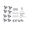 Купити Душова кабіна Latwa SC80x80.SAT.HIGH.FR полукругла, скло Frost 4 мм + Душовий піддон KAPIELKA ST80x80x41, з панеллю Lidz , LLSC8080SATHIGHFR2SET / SD00050787 , в категории Душові кабіни , от бренда Lidz  Інтернет-магазин сантехніки ✓ Кращі ціни на 