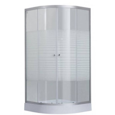 Lidz 4мм фіксоване скло з малюнком Linie WIEZAK SC90x90.LOW.L