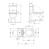 Купить Унитаз-компакт Qtap Scorpio безободковый Ultra Quiet с сиденьем Soft-close QT14222125AUQW , QT14222125AUQW / SD00050897 , в категории Унитазы-компакты напольные , от бренда Qtap  Интернет-магазин сантехники ✓ Лучшие цены на рынке ✓ Огромный выбор ✓