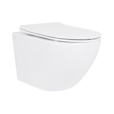 Унітаз підвісний Qtap Jay безободковий Ultra Quiet з сидінням Soft-close QT07335177W