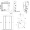 Купить Готовое решение Qtap 1: Душевая кабина полукруглая, 90x90 + Поддон + Душевая панель , PRECRM1099AP544842 / SD00050966 , в категории Душевые кабины , от бренда Qtap  Интернет-магазин сантехники ✓ Лучшие цены на рынке ✓ Огромный выбор ✓ Гарантия ✓ За