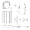 Купить Готовое решение Qtap 10: Душ. кабина полукруглая, 90x90 + Смеситель для душа + Стойка + Шланг + Лейка , PRECRM1099AP544851 / SD00050975 , в категории Душевые кабины , от бренда Qtap  Интернет-магазин сантехники ✓ Лучшие цены на рынке ✓ Огромный выб