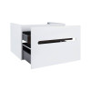 Купить Тумба подвесная Qtap Virgo 1000х580х500 Белый/Черный QT1874TPА1001WB , QT1874TPА1001WB / SD00051157 , в категории Шкафы под умывальник , от бренда Qtap  Интернет-магазин сантехники ✓ Лучшие цены на рынке ✓ Огромный выбор ✓ Гарантия ✓ Заходите!