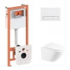 Купить Комплект: Qtap Robin Ultra Quiet унітаз підвісний QT1333046EUQW + Nest комплект інсталяції 4в1 (лінійна клавіша White) QT0133M425 + QT0111M08V1384W , QT1333046EUQW45147 / SD00051271 , в категории Унитазы подвесные , от бренда Qtap  Интернет-магазин