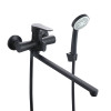 Купить Смеситель для ванны Lidz Nicole 005 с поворотным изливом (с душевым гарнитуром) (k35) LDNIC005BLA45183 Черный , LDNIC005BLA45183 / SD00051307 , в категории Смесители для ванной , от бренда Lidz  Интернет-магазин сантехники ✓ Лучшие цены на рынке ✓ 