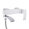 Купити Змішувач для ванни Qtap Swan Cascada з поворотним виливом (з душовим гарнітуром) QTSWA260CRW45569 Chrome/White , QTSWA260CRW45569 / SD00051693 , в категории  , от бренда Qtap  Інтернет-магазин сантехніки ✓ Кращі ціни на ринку ✓ Величезний вибір ✓ Г