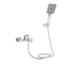 Змішувач для ванни Qtap Presto (з душовим гарнітуром) QTPRE259CRM45574 Chrome