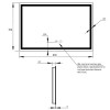Купити Дзеркало Qtap Mideya 800х700 з LED-підсвічуванням Touch, з антизапотіванням, з димером, рег. яскравості Reverse QT2078NCF8070W , QT2078NCF8070W / SD00051748 , в категории Дзеркала у ванну , от бренда Qtap  Інтернет-магазин сантехніки ✓ Кращі ціни н