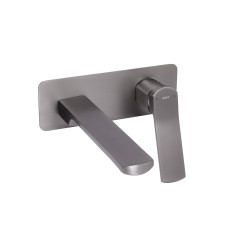 Змішувач для раковини Qtap Slavonice прихованого монтажу QTSLA273GMB45920 Gunmetal Black PVD