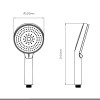 Купити Лійка для ручного душу Qtap Rucni D 130 мм округла QTRUC125BLM45951 Black Matt , QTRUC125BLM45951 / SD00052075 , в категории Ручні душі , от бренда Qtap  Інтернет-магазин сантехніки ✓ Кращі ціни на ринку ✓ Величезний вибір ✓ Гарантія ✓ Заходьте!