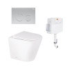 Купити Комплект: Qtap Swan унітаз підлоговий Rimless QT16223178W + Nest комплект інсталяції 2в1 (кругла клавиша Satin) QT0122490S4Q1 + QT0111M11111SAT , QT16223178W46063 / SD00052187 , в категории Унітази підвісні , от бренда Qtap  Інтернет-магазин сантех