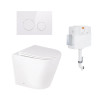 Купити Комплект: Qtap Swan унітаз підлоговий Rimless QT16223178W + Nest комплект інсталяції 2в1 (кругла клавиша White) QT0122490S4Q1 + QT0111M11110W , QT16223178W46067 / SD00052191 , в категории Унітази підвісні , от бренда Qtap  Інтернет-магазин сантехні