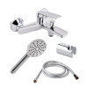 Купить Набір Qtap Kralovice 4 в 1 Змішувач для ванни QTKRL3029103DC Chrome з душовим гарнітуром , QTKRL3029103DC46071 / SD00052195 , в категории Наборы смесителей , от бренда Qtap  Интернет-магазин сантехники ✓ Лучшие цены на рынке ✓ Огромный выбор ✓ Гара