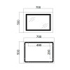 Купити Дзеркало Qtap Cardinal 500х700 з LED-підсвічуванням Touch, з антизапотіванням, з димером, рег. темп. кольору (3000-6500K) Reverse QT0478C5070 , QT0478C5070 / SD00052323 , в категории Дзеркала у ванну , от бренда Qtap  Інтернет-магазин сантехніки ✓ 