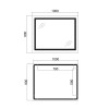 Купити Дзеркало Qtap Cardinal 1000х800 з LED-підсвічуванням Touch, з антизапотіванням, з димером, рег. темп. кольору (3000-6500K) QT0478C10080 , QT0478C10080 / SD00052327 , в категории Дзеркала у ванну , от бренда Qtap  Інтернет-магазин сантехніки ✓ Кращі