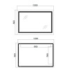 Купити Дзеркало Qtap Cardinal 1200х800 з LED-підсвічуванням Touch, з антизапотіванням, з димером, рег. темп. кольору (3000-6500K) QT0478C12080 , QT0478C12080 / SD00052328 , в категории Дзеркала у ванну , от бренда Qtap  Інтернет-магазин сантехніки ✓ Кращі