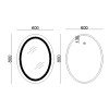 Купити Дзеркало Lidz Vida 800х600 з LED-підсвічуванням Touch, з антизапотіванням, з димером, рег. яскравості LD78LF6080 , LD78LF6080 / SD00052339 , в категории Дзеркала у ванну , от бренда Lidz  Інтернет-магазин сантехніки ✓ Кращі ціни на ринку ✓ Величезн