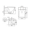 Купити Унітаз підвісний Qtap Tern Ultra Quiet безобідковий з сидінням Soft-close WHITE QT17332303AW , QT17332303AW / SD00052570 , в категории Унітази підвісні , от бренда Qtap  Інтернет-магазин сантехніки ✓ Кращі ціни на ринку ✓ Величезний вибір ✓ Гаранті