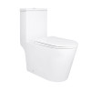 Купити Унітаз-моноблок підлоговий Qtap Kolibri Ultra Quiet безобідковий з сидінням Soft-close WHITE QT10226380W , QT10226380W / SD00052624 , в категории Унітази-компакти підлогові , от бренда Qtap  Інтернет-магазин сантехніки ✓ Кращі ціни на ринку ✓ Велич