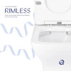 Купити Унітаз підлоговий Qtap Aries Rimless безобідковий з сидінням Soft-close WHITE QT03228302W , QT03228302W / SD00052628 , в категории Унітази-компакти підлогові , от бренда Qtap  Інтернет-магазин сантехніки ✓ Кращі ціни на ринку ✓ Величезний вибір ✓ Г