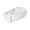 Купити Раковина Qtap Leo 420x280x150 White QT11115011LWN , QT11115011LWN / SD00052900 , в категории Умивальники , от бренда Qtap  Інтернет-магазин сантехніки ✓ Кращі ціни на ринку ✓ Величезний вибір ✓ Гарантія ✓ Заходьте!
