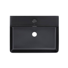 Раковина Qtap Nando LT 600х420х120 Matt black QT12112173MBMBN