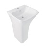 Купити Раковина для підлоги моноблок Qtap Crow 450x435x835 White QT0511G315WN , QT0511G315WN / SD00053087 , в категории Умивальники , от бренда Qtap  Інтернет-магазин сантехніки ✓ Кращі ціни на ринку ✓ Величезний вибір ✓ Гарантія ✓ Заходьте!