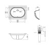 Купити Комплект Qtap Stork: Раковина врізна овальна 560x395x195 мм White + Донний клапан PU02O , QT15116030WN47294 / SD00053418 , в категории Умивальники , от бренда Qtap  Інтернет-магазин сантехніки ✓ Кращі ціни на ринку ✓ Величезний вибір ✓ Гарантія ✓ З