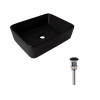 Купити Комплект Qtap Tern: Раковина накладна прамокутна 475х370х140 мм Matt Black + Донний клапан PU03 , QT172074MBMBN47300 / SD00053424 , в категории Умивальники , от бренда Qtap  Інтернет-магазин сантехніки ✓ Кращі ціни на ринку ✓ Величезний вибір ✓ Гар