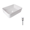Купити Комплект Qtap Tern: Раковина накладна прамокутна 475х370х140 мм White + Донний клапан PU02 , QT17112074WN47301 / SD00053425 , в категории Умивальники , от бренда Qtap  Інтернет-магазин сантехніки ✓ Кращі ціни на ринку ✓ Величезний вибір ✓ Гарантія 
