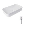 Купити Комплект Qtap Tern: Раковина накладна прамокутна 605x350x140 мм WHITE + Донний клапан PU02 , QT17112270WN47304 / SD00053428 , в категории Умивальники , от бренда Qtap  Інтернет-магазин сантехніки ✓ Кращі ціни на ринку ✓ Величезний вибір ✓ Гарантія 