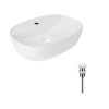 Купити Комплект Qtap Scorpio: Раковина накладна овальна 505x385x120 мм White + Донний клапан PU02 , QT14112202WN47313 / SD00053437 , в категории Умивальники , от бренда Qtap  Інтернет-магазин сантехніки ✓ Кращі ціни на ринку ✓ Величезний вибір ✓ Гарантія 