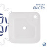 Купити Комплект Qtap Stork: Раковина накладна квадратна 430x430x120 мм White + Донний клапан PU02 , QT15112194WN47318 / SD00053442 , в категории Умивальники , от бренда Qtap  Інтернет-магазин сантехніки ✓ Кращі ціни на ринку ✓ Величезний вибір ✓ Гарантія 