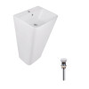 Купити Комплект Qtap Tern: Раковина напольна моноблок 440х380х830 мм White + Донний клапан PU02O , QT1711G302WN47320 / SD00053444 , в категории Умивальники , от бренда Qtap  Інтернет-магазин сантехніки ✓ Кращі ціни на ринку ✓ Величезний вибір ✓ Гарантія ✓