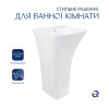 Купити Комплект Qtap Crow: Раковина напольна моноблок 450x435x835 мм White + Донний клапан PU02O , QT0511G315WN47321 / SD00053445 , в категории Умивальники , от бренда Qtap  Інтернет-магазин сантехніки ✓ Кращі ціни на ринку ✓ Величезний вибір ✓ Гарантія ✓