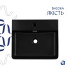 Купити Комплект Qtap Nando LT: Раковина підвісна прамокутна 500х420х120 мм Matt Black + Донний клапан PU03O , QT12112173SMBMBN47322 / SD00053446 , в категории Умивальники , от бренда Qtap  Інтернет-магазин сантехніки ✓ Кращі ціни на ринку ✓ Величезний виб